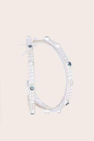 Large Silver Hoop Earrings