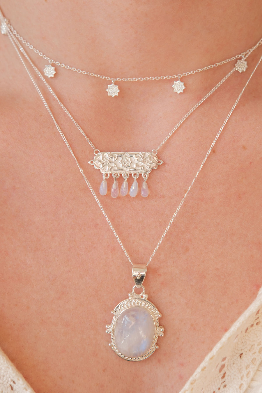 Desert Jewels Necklace - Silver