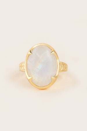 Gold statement ring healing crystals new zealand