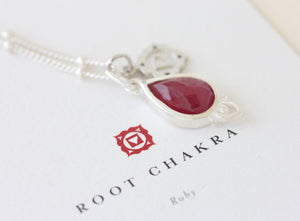 Root Chakra Gemstone Crystal Necklace Meaningful jewellery NZ