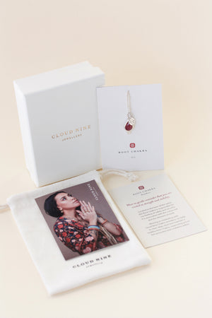 Root Chakra Gemstone Crystal Necklace Meaningful jewellery NZ