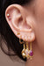 Root Chakra Earrings Gold Jewellery Yoga Spiritual NZ
