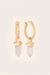 Rose Quartz Crystal Hoop Earrings NZ