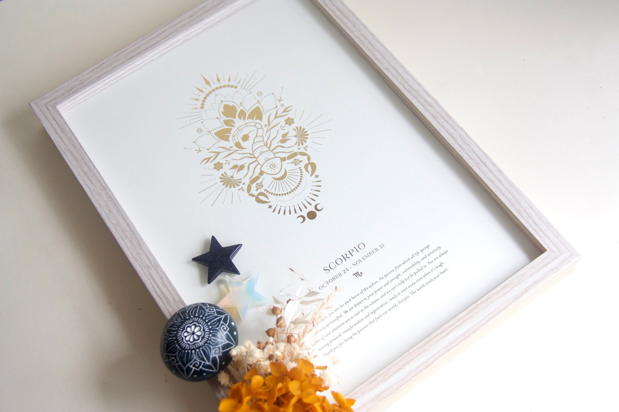 Scorpio Zodiac Star Sign Art Print NZ
