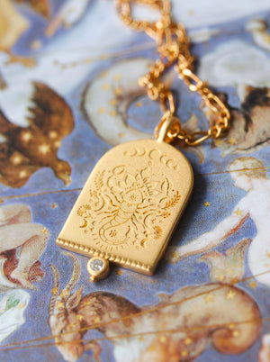 Scorpio Zodiac Astrology Gold Necklace Jewellery NZ