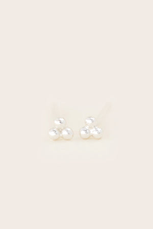 Silver Tiny Trio Studs