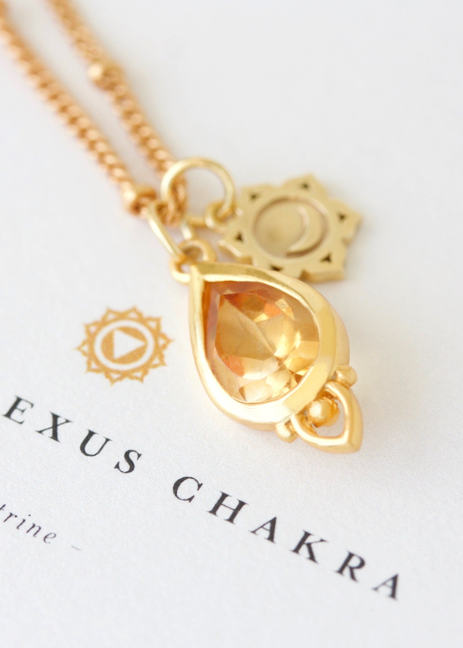 Solar Plexus Yellow Citrine Gemstone Crystal Spiritual Jewellery