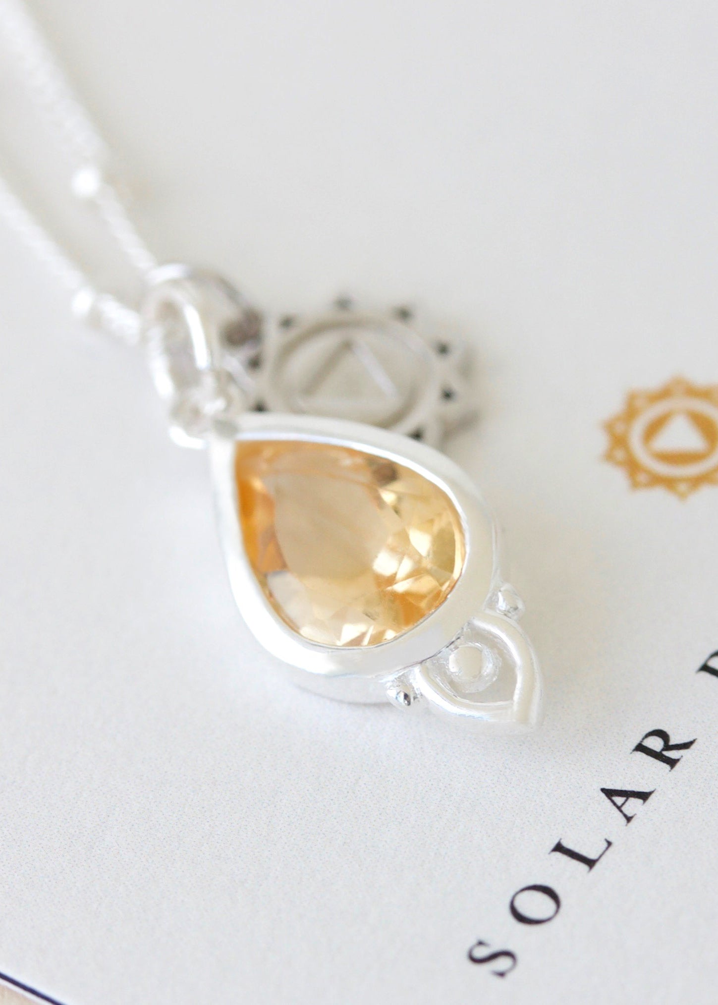 Solar Plexus Yellow Citrine Gemstone Crystal Spiritual Jewellery