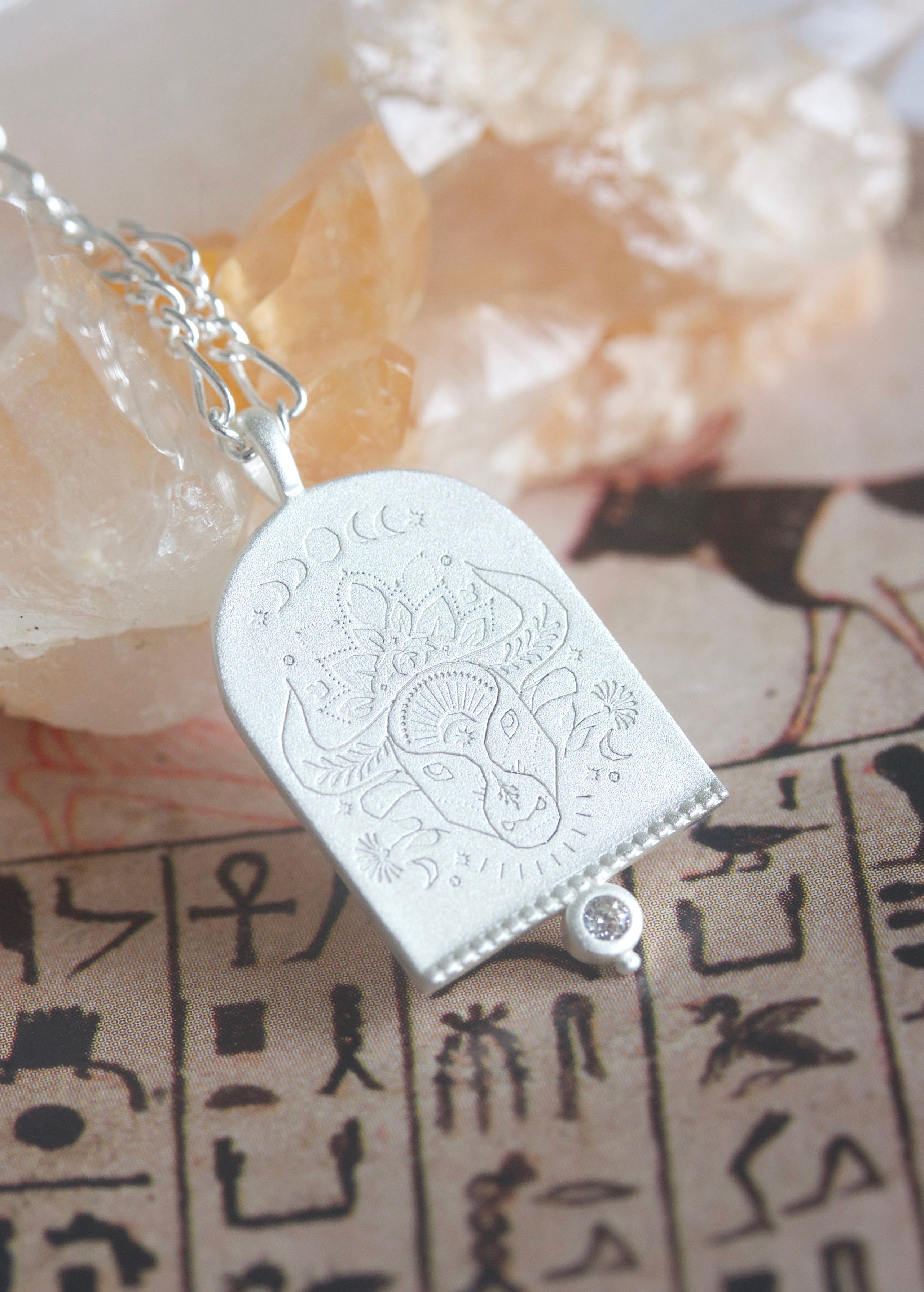 Taurus Zodiac starsign necklace in sterling silver jewellery from NZ