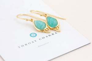 throat chakra gemstone crystal jewellery earrings NZ
