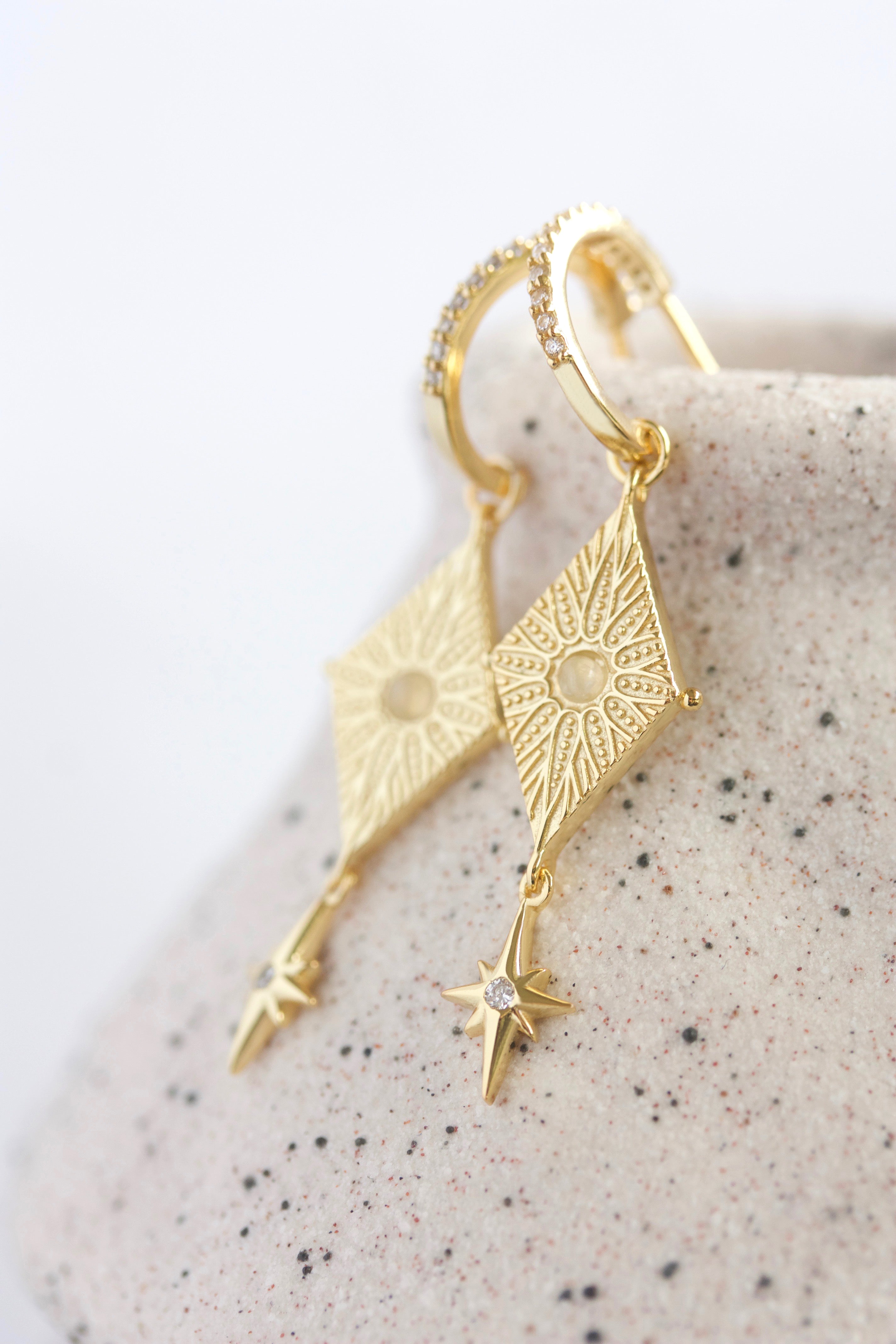 North Star Earrings - Gold