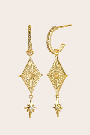 North Star Earrings - Gold