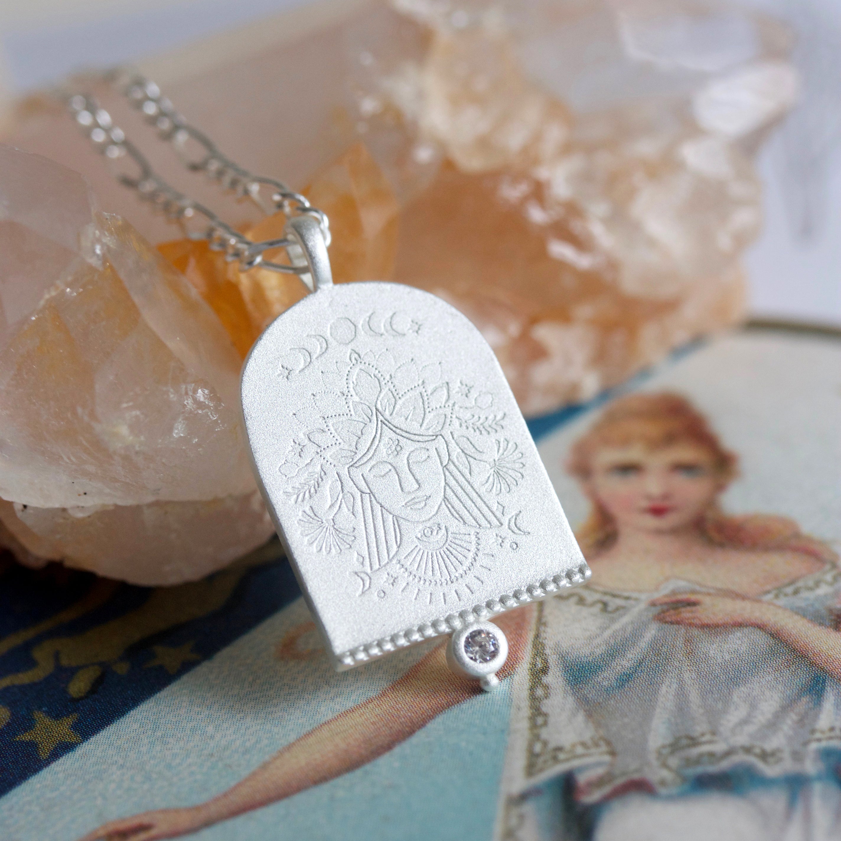 Virgo Zodiac Star Sign Necklace in sterling silver Jewellery NZ