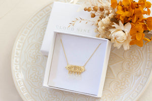 necklace in gift box mothers day